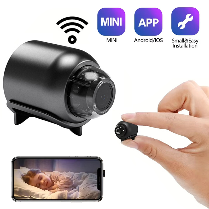 Home Cinema Wireless - Mini caméra 1080P Full HD, moniteur